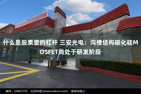 什么是股票里的杠杆 三安光电：沟槽结构碳化硅MOSFET尚处于研发阶段