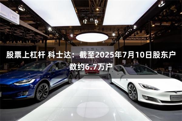 股票上杠杆 科士达：截至2025年7月10日股东户数约6.7万户