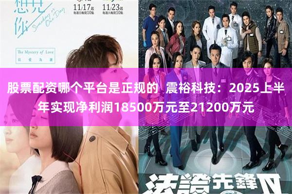 股票配资哪个平台是正规的  震裕科技：2025上半年实现净利润18500万元至21200万元