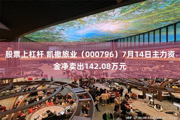股票上杠杆 凯撒旅业（000796）7月14日主力资金净卖出142.08万元