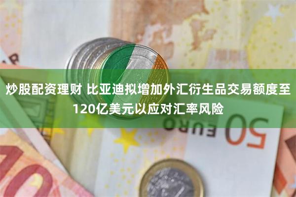 炒股配资理财 比亚迪拟增加外汇衍生品交易额度至120亿美元以应对汇率风险