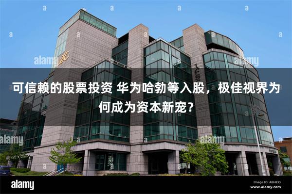 可信赖的股票投资 华为哈勃等入股，极佳视界为何成为资本新宠？