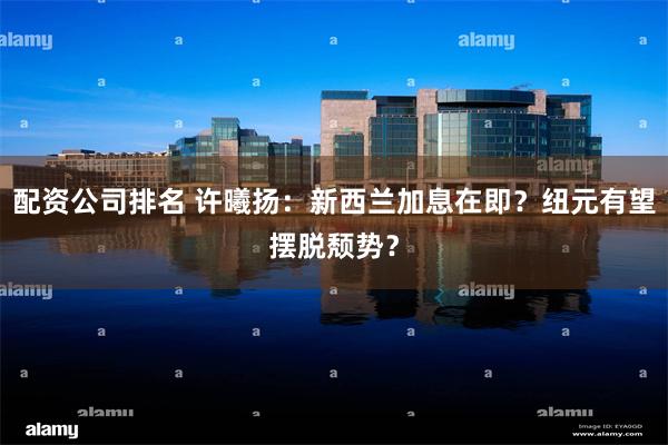 配资公司排名 许曦扬：新西兰加息在即？纽元有望摆脱颓势？