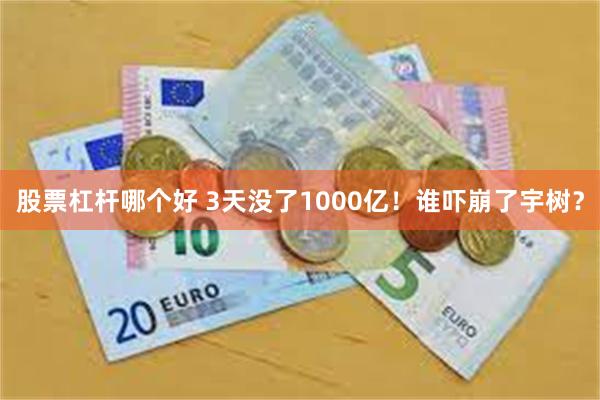 股票杠杆哪个好 3天没了1000亿！谁吓崩了宇树？