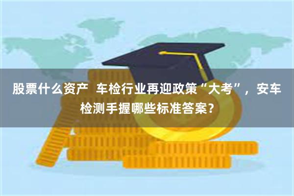 股票什么资产  车检行业再迎政策“大考”，安车检测手握哪些标准答案？