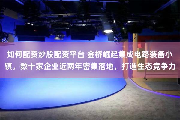 如何配资炒股配资平台 金桥崛起集成电路装备小镇，数十家企业近两年密集落地，打造生态竞争力